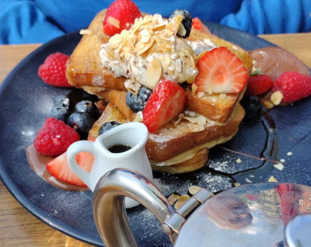 french toast at greenwoods Amsterdam