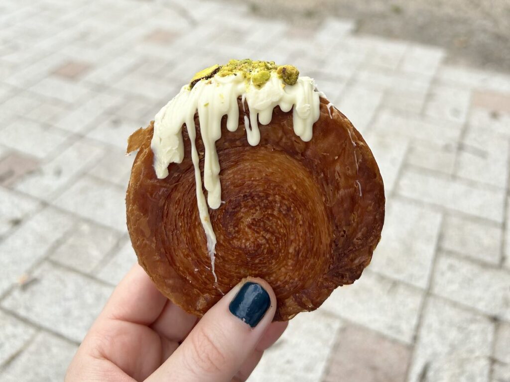 Pastry from Rise Bakery in Amsterdam