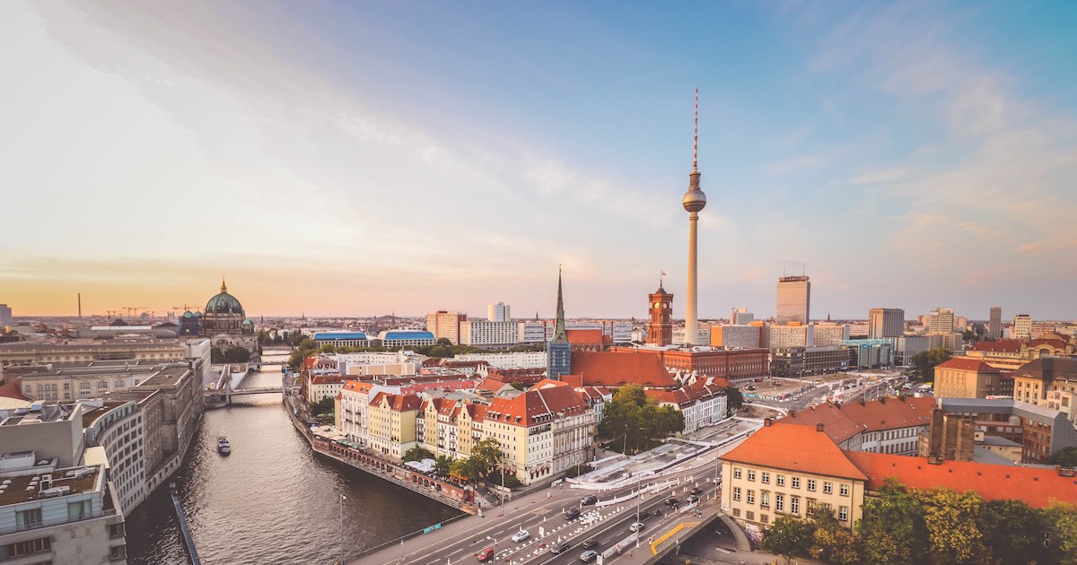 Cityscape of Berlin in the morning