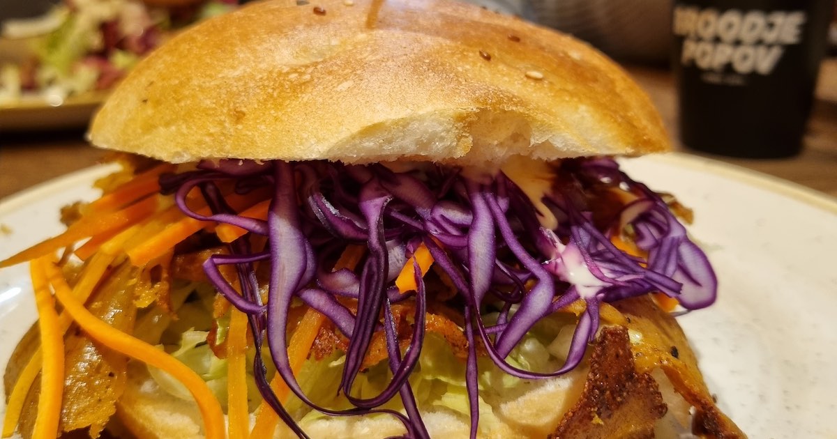 Broodje Popov close up of sandwiches in Amsterdam