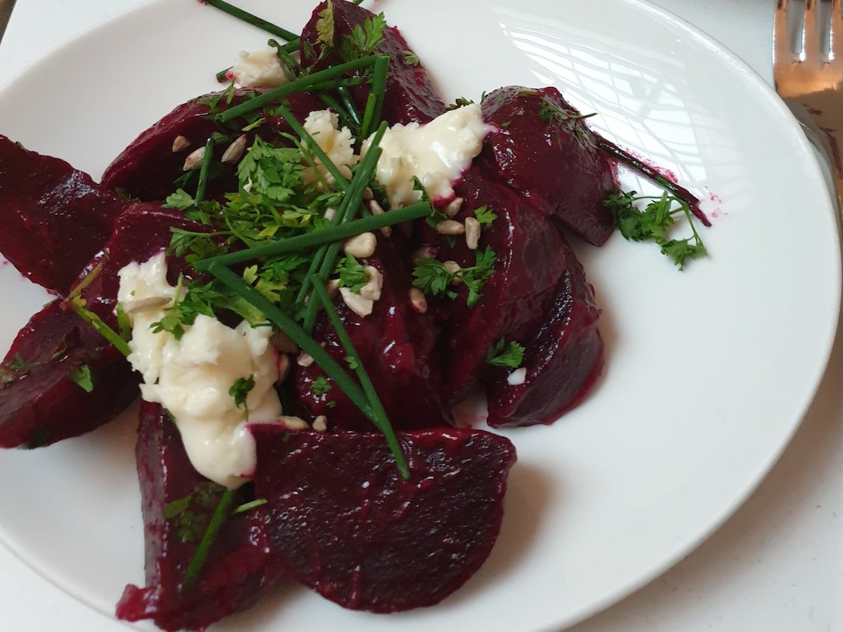 beetroot dish at Rovi London