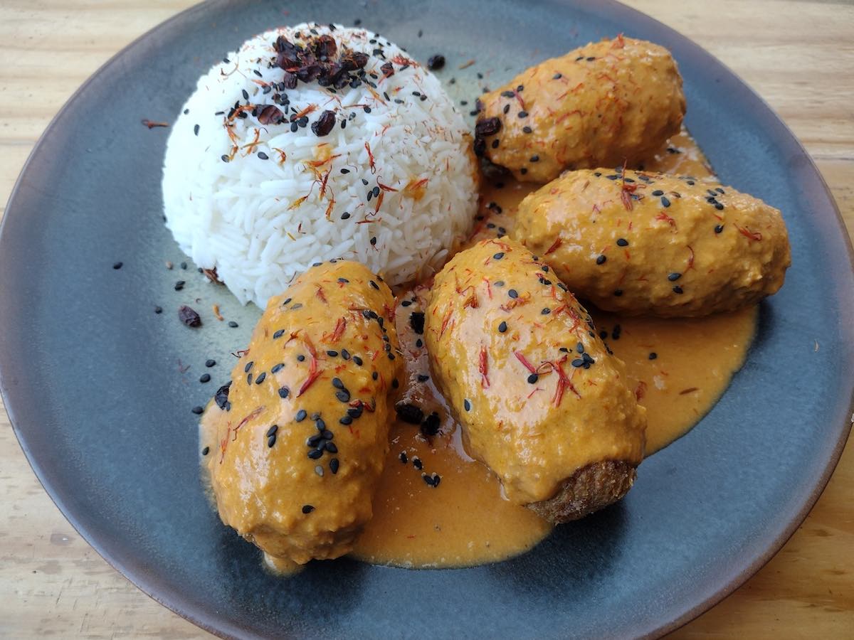 kofta balls vegetarian food in ibiza town